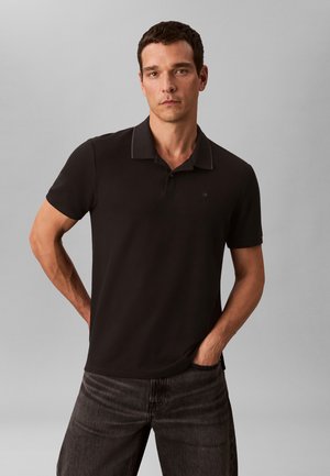 REFINED TIPPED CLASSIC - Polo - black