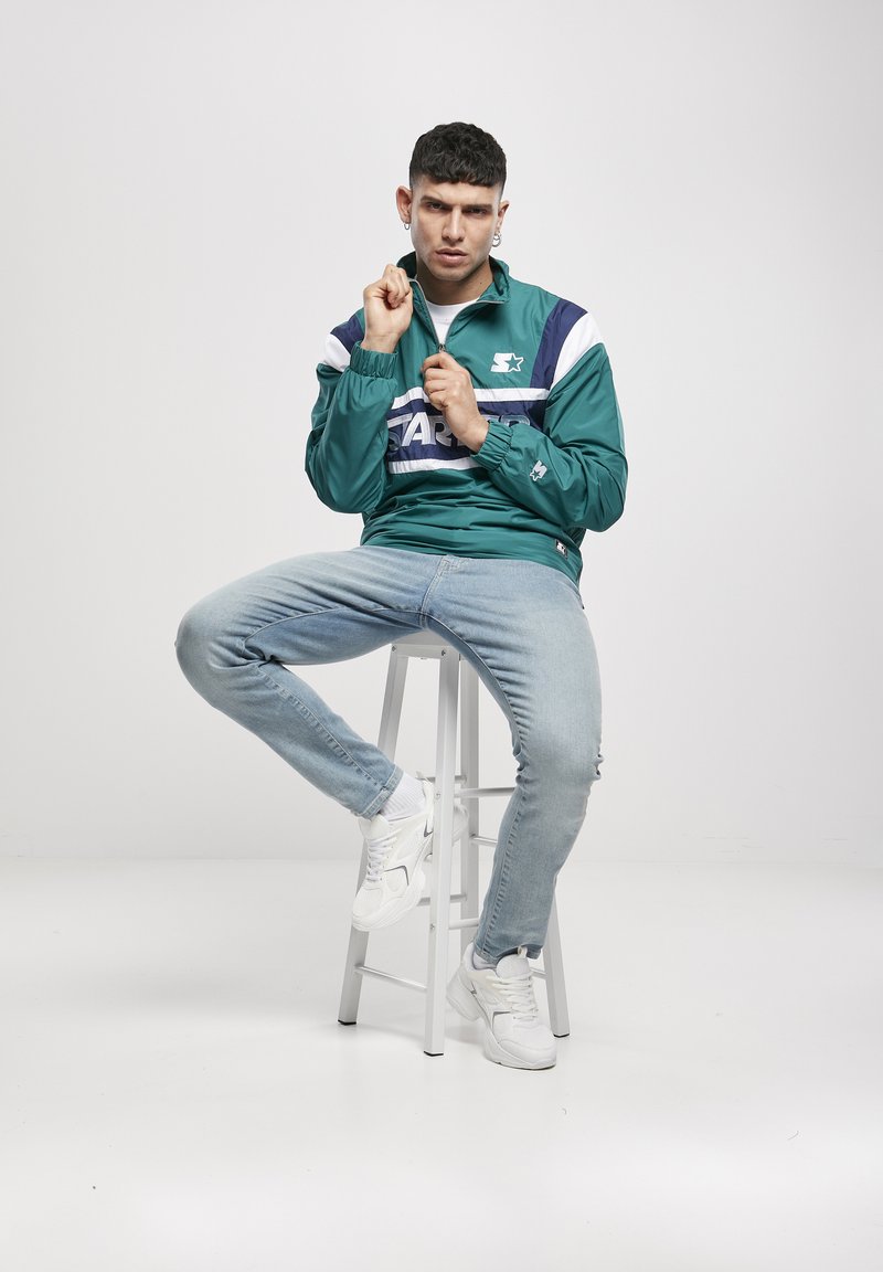 Survêtement Vintage Prince Tennis – Veste Et Pantalon – Bleu/vert Avec Capuche – Années 90