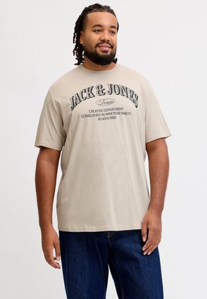 Jack & Jones, JJEDENVER LOGO TEE SS O-NECK SN PLS - T-shirt con stampa - moonbeam