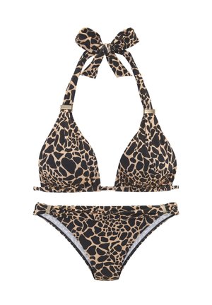 SET - Bikini - schwarz-gold