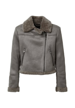 CHIODO UNITA - Giacca in similpelle - grigio medio