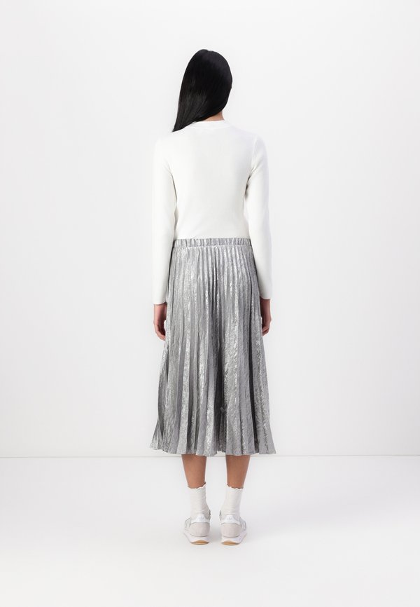 PULL ON PLEATED SKIRT - Pleated skirt - gunmetal2