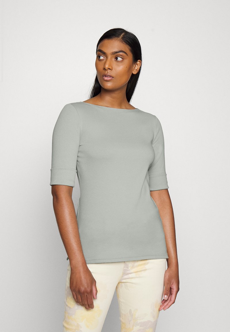 Lauren Ralph Lauren STRETCH COTTON BOATNECK TEE - T-shirt básica - ranch sage