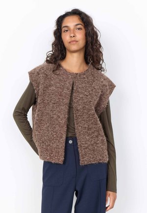 Soyaconcept, SC-HIRA 1 - Waistcoat - chocolate plum melange