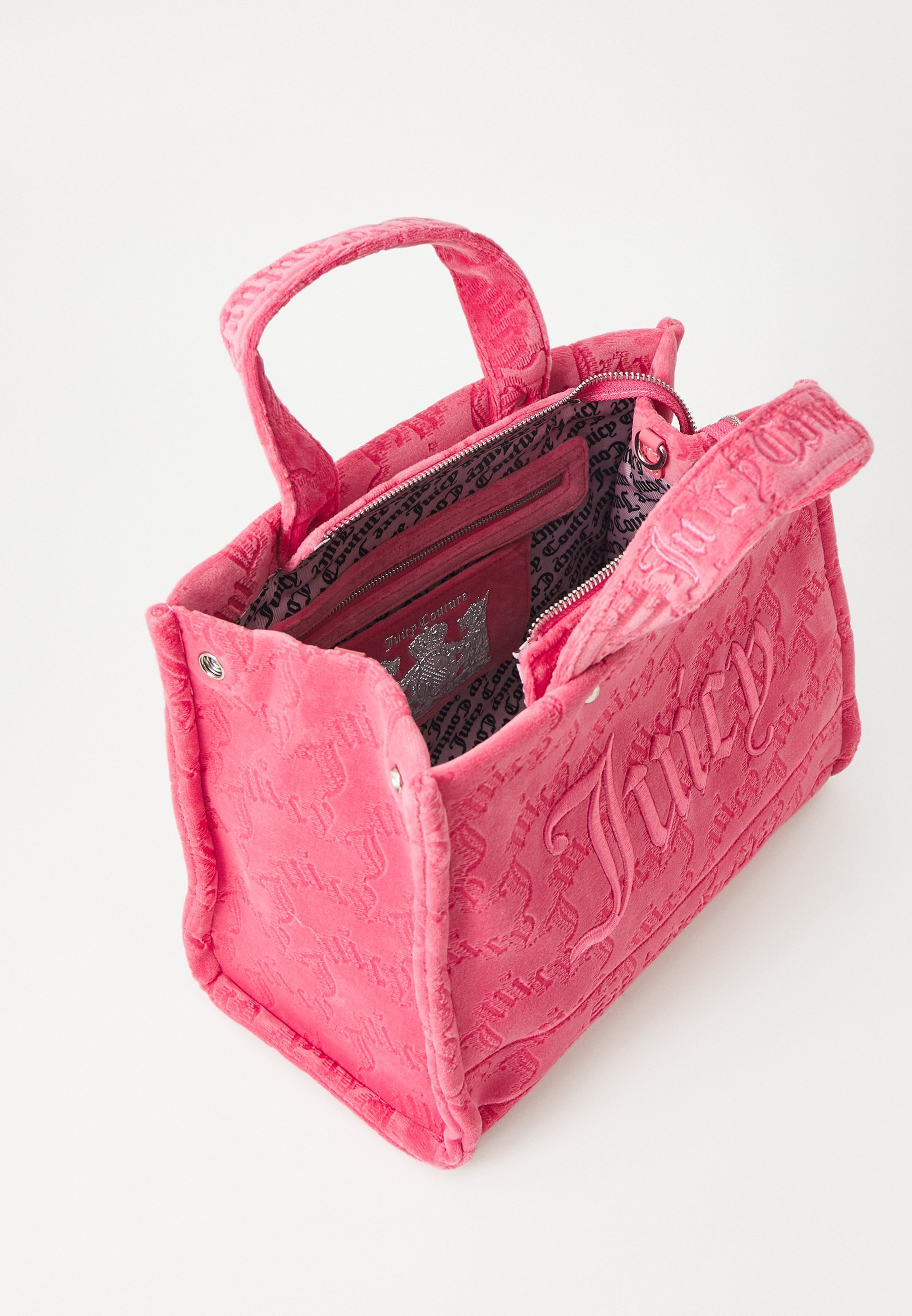 【JUICY COUTURE】IRIS ロゴ 2WAY コットン クロスボディバッグ Juicy Couture IRIS BAG UNISEX - Handbag - hot pink/pink