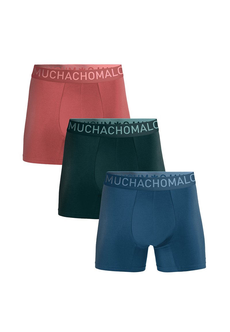 MUCHACHOMALO 3-PACK SOLID - Ozke boksarice - blue green pink