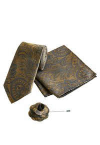 Next TEXTURED PAISLEY SET - REGULAR FIT - Mouchoir de poche - ochre yellow