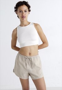 Gina Tricot RELAXED BLEND - Šortai - beige