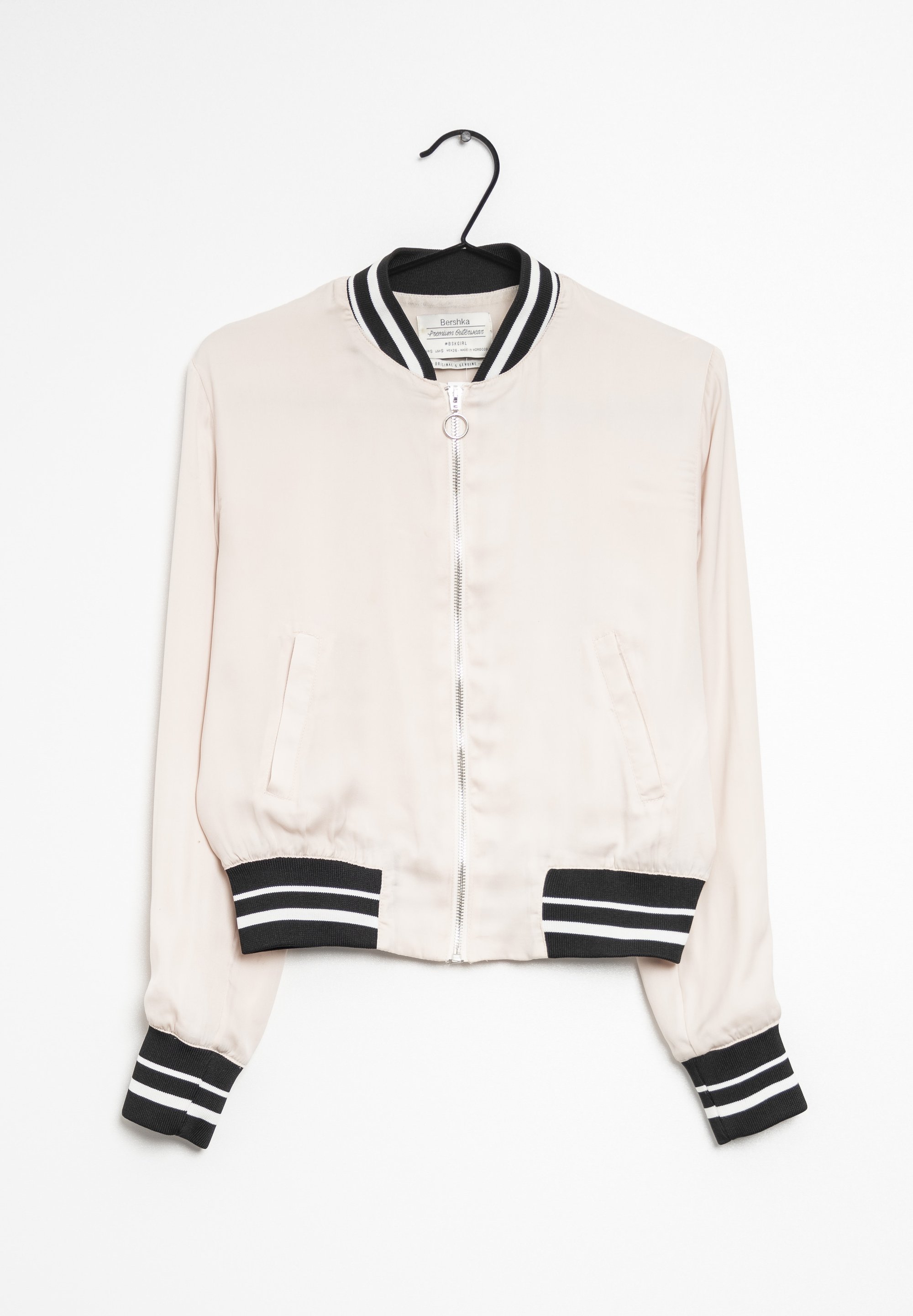 sudadera cremallera bershka