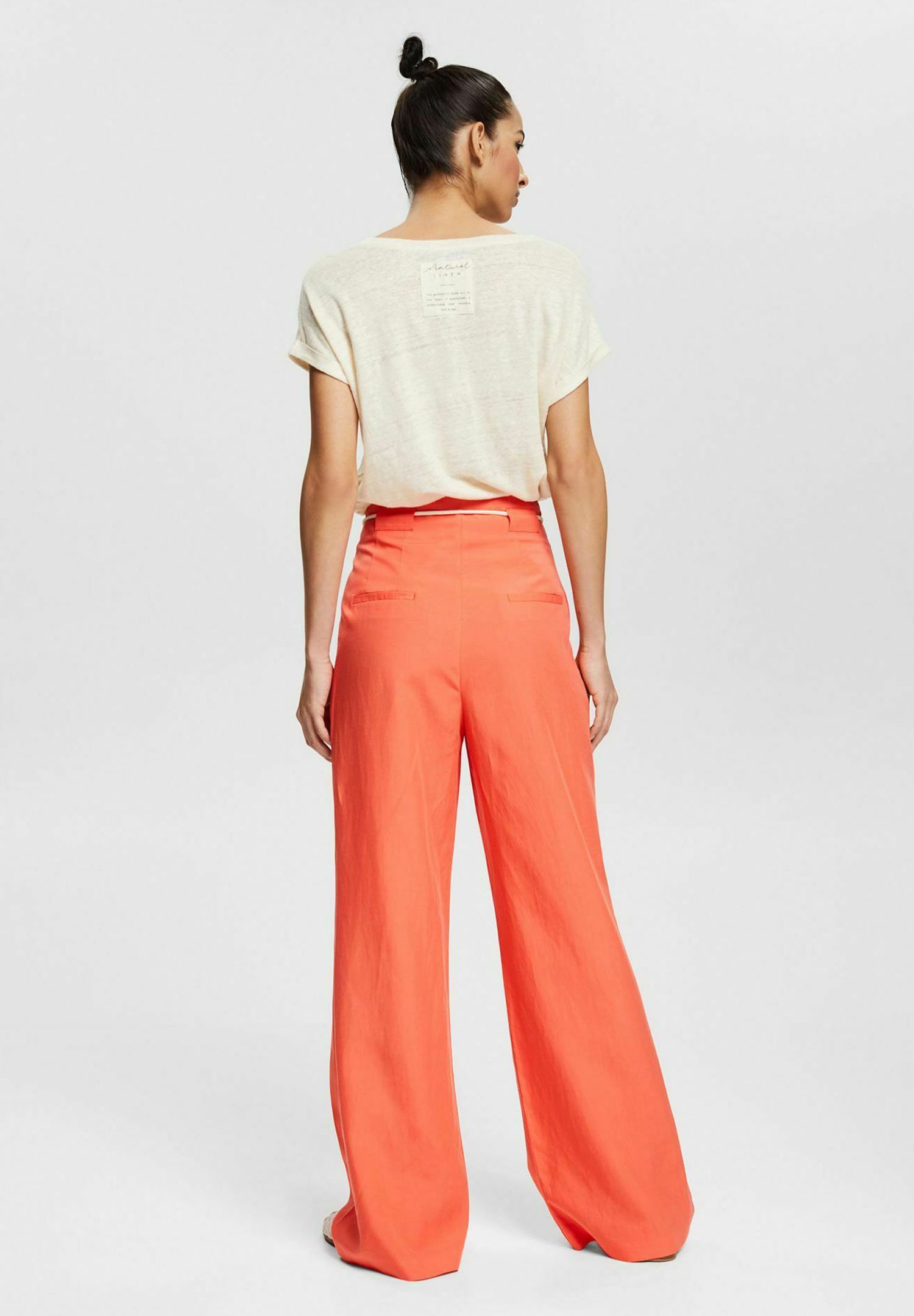 Esprit Collection Broek - coral orange/Oranje - Zalando.nl