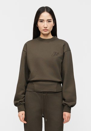 MONOGRAM CREWNECK - Športni pulover - dusty brown