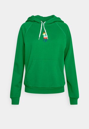 OMBR� BIG PONY FLEECE HOODIE - Felpa - cruise green