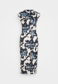 Robe en jersey - off-white/blue