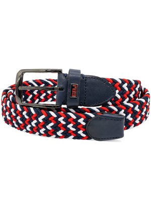 Braided belt - rot-weiß