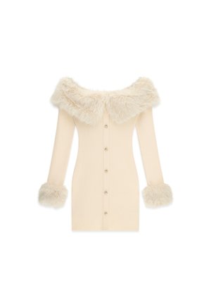 Guess, SCHULTERFREIES MINIKLEID - Robe pull - weiß