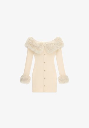 Guess, SCHULTERFREIES MINIKLEID - Robe pull - weiß