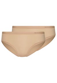 Skiny Damen Rio Slip 2er Pack Advantage Micro Culotte brésilienne, Beige, 38 (Lot de 2) Femme
