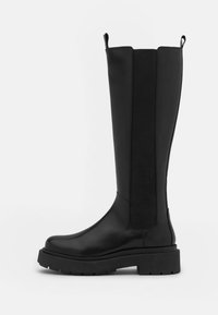 LEATHER - Platform boots - black