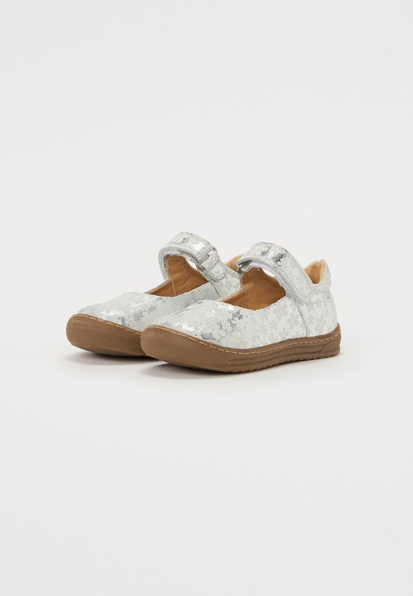 LEATHER – Klassischer Ballerina – silver