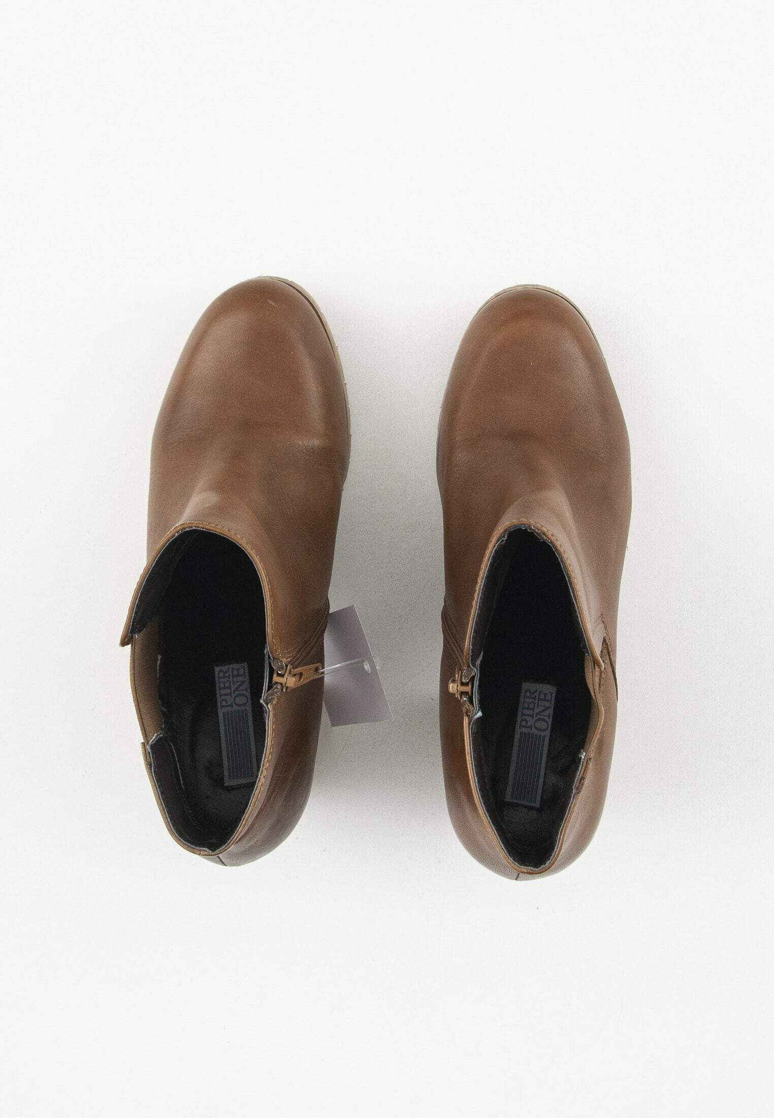 Pier One Enkellaarsjes met hoge hak - brown/Bruin - Zalando.nl