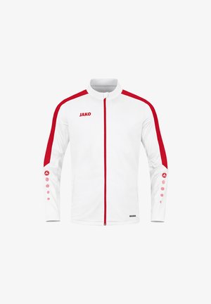 JAKO FUSSBALL - POWER - Trainingsjacke - weissrotnull