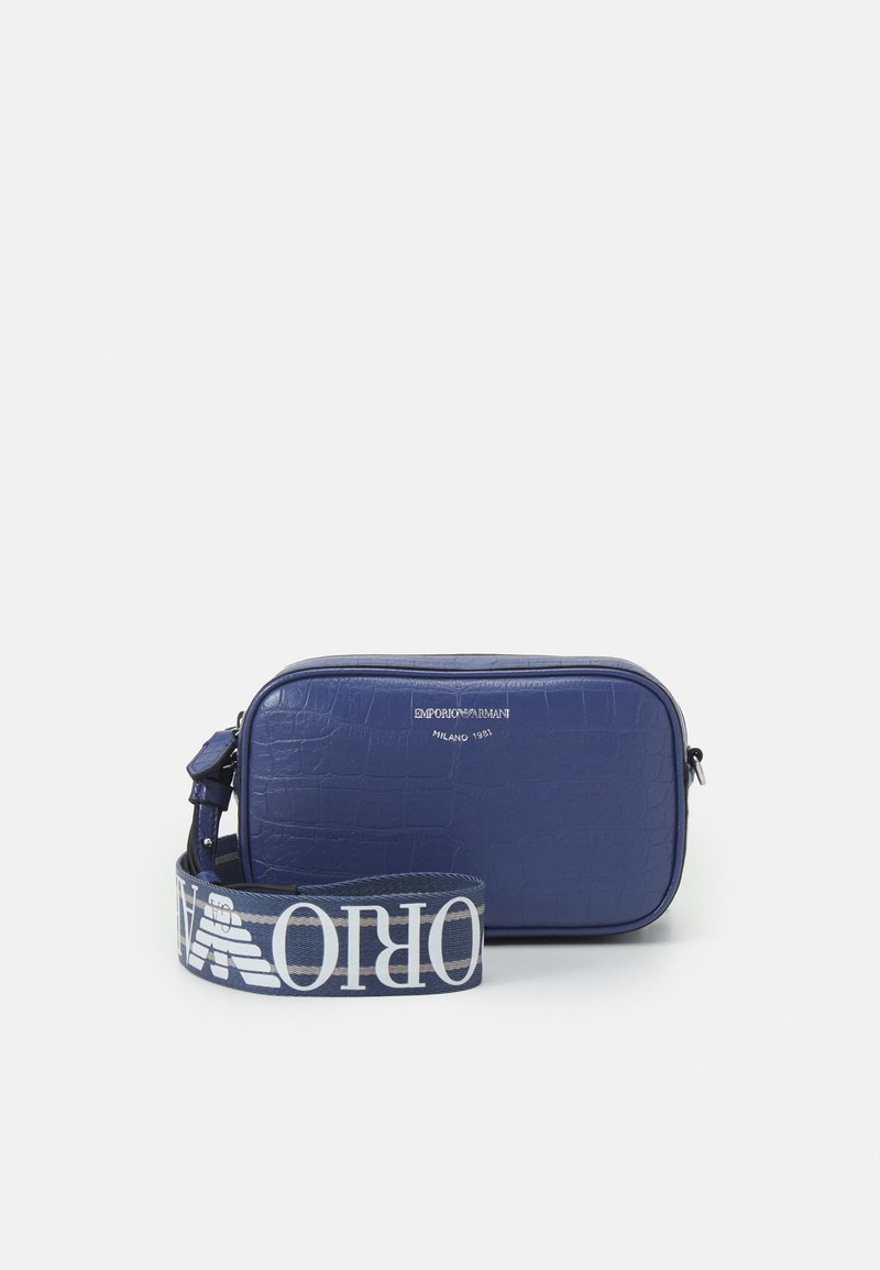 Emporio Armani CAMERA BAG CROC Sac bandoulière blue/bleu ZALANDO.BE