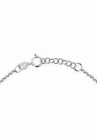 Sølv metalarmbånd kæde med en hummerlås. Indeholder en række runde og ovale led, justerbar længde med en forlængerkæde.