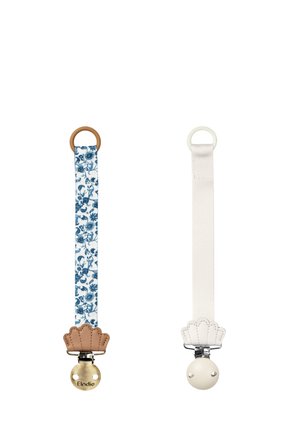Elodie, PACIFIER DUMMY CLIP CHAIN 2 PACK UNISEX - Catena per ciuccio - garden leo toile/vanilla white scallop