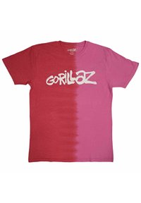 Paradiso Clothing GORILLAZ TWO TONE BRUSH DYE WASH - Print T-shirt - red