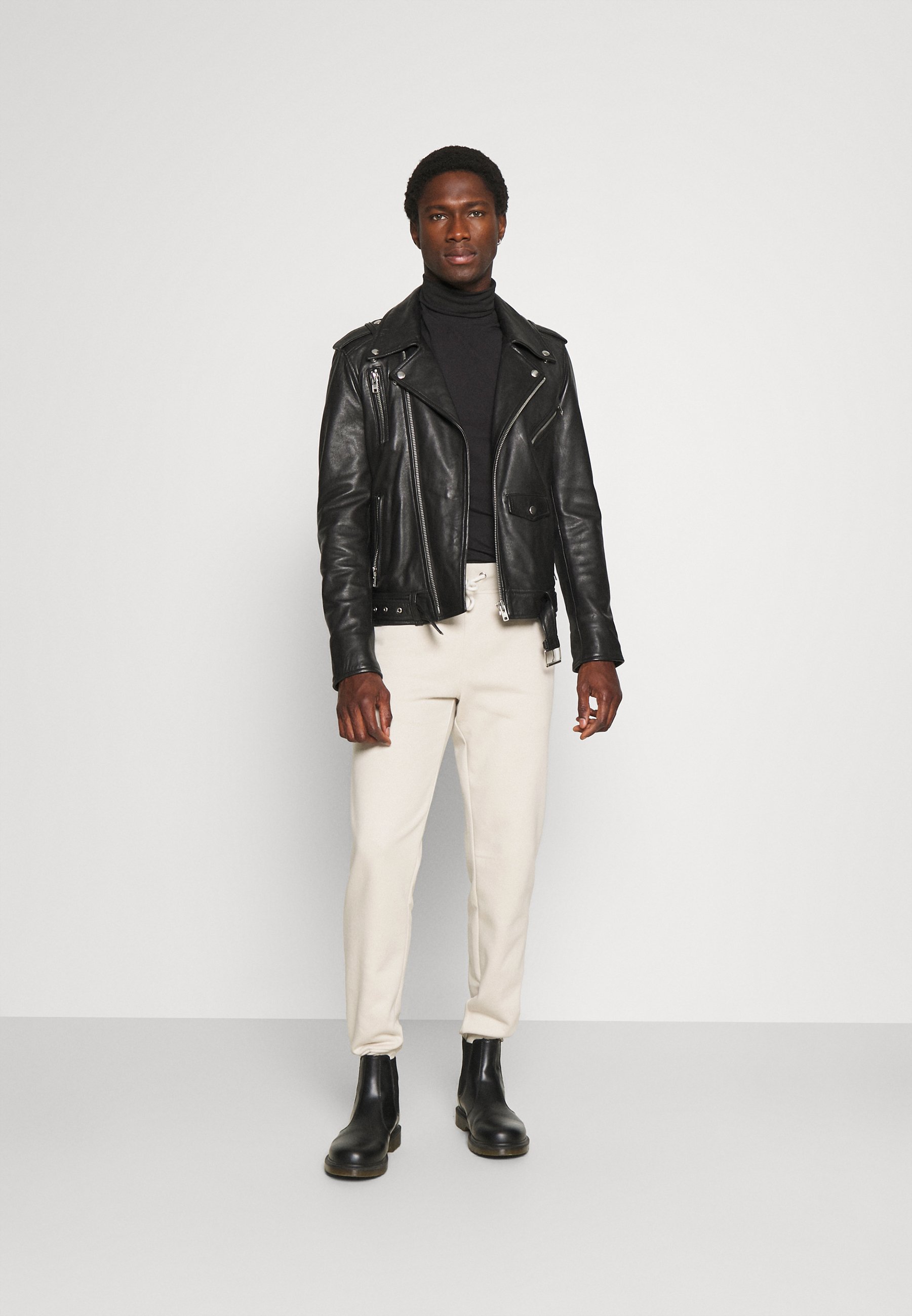 estello leather biker jacket