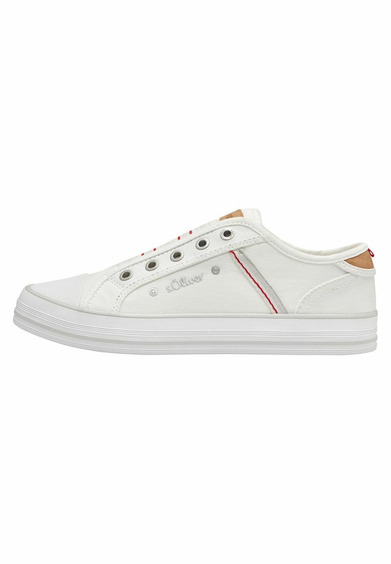 s.Oliver SNEAKER - Scarpe senza lacci - white