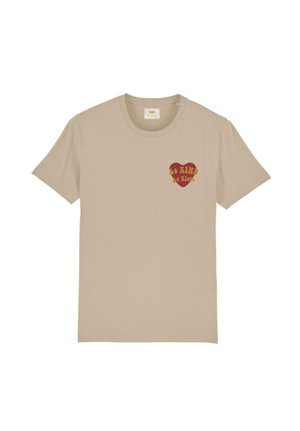 LOVE UNISEX - Camiseta estampada - beige