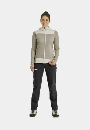FLEECE LIGHT - Kapuzenpullover - grey sand
