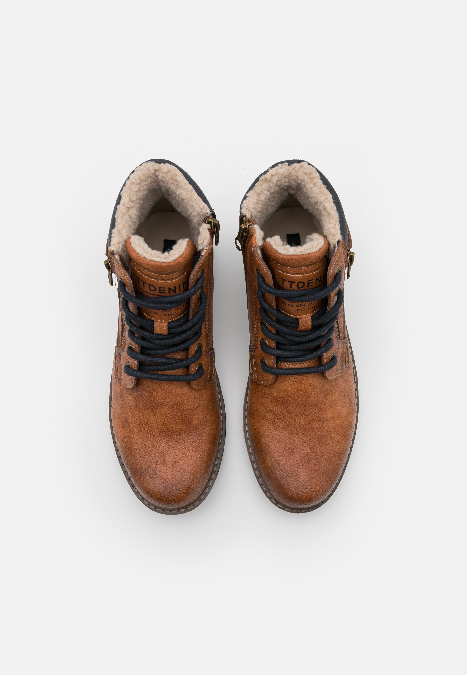 TOM TAILOR Botines con cordones - cognac/coñac - Zalando.es