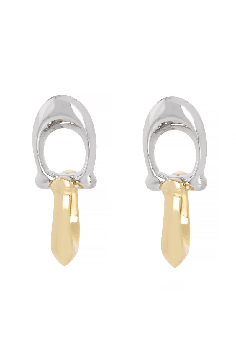 COACH SIGNATURE C DOUBLE DROP - Örhänge - gold-coloured / silver ...