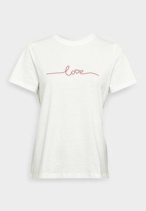 VIPURE  - T-shirt imprimé - cloud dancer