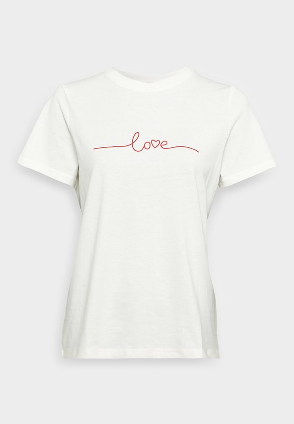 VIPURE  - Print T-shirt - cloud dancer