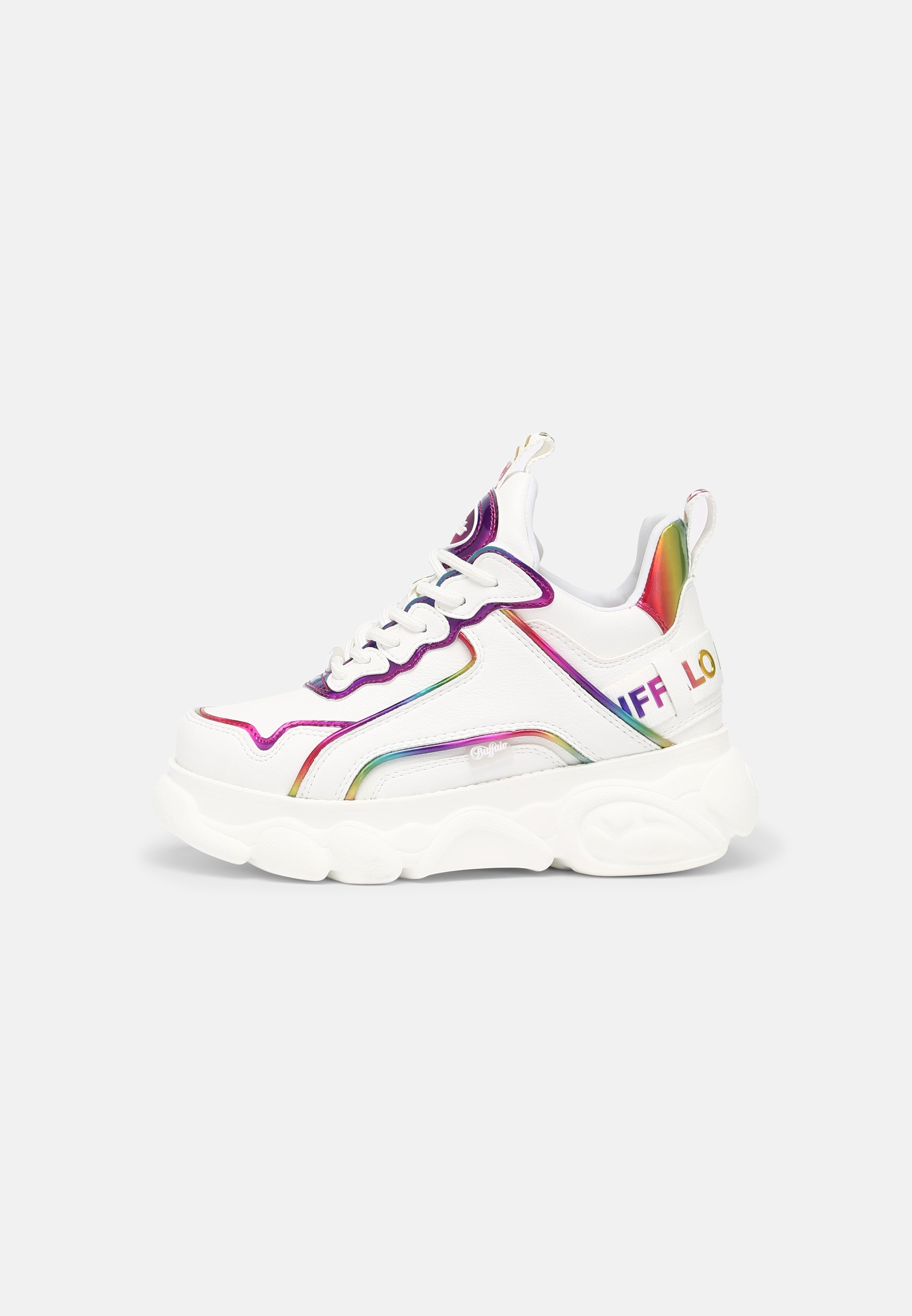 Buffalo VEGAN CHAI - Sneakers laag - white rainbow/wit - Zalando.nl