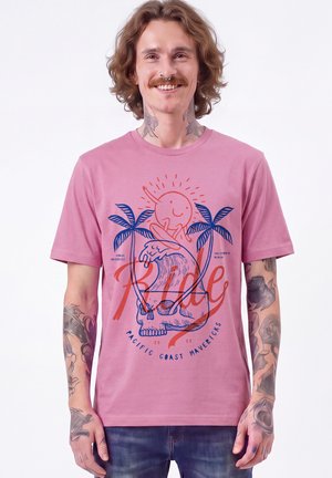 watapparel, RIDE THE WAVES - T-shirt imprimé - bubble pink