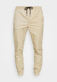 JJIGORDON JJLANE VEGA - Stoffhose - white pepper