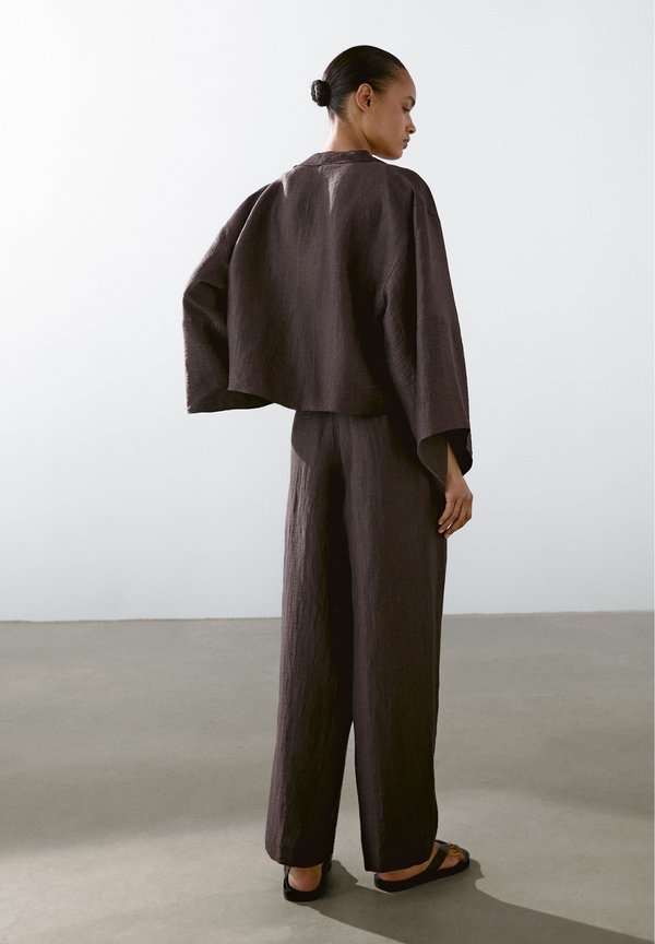 FLUID DART - Trousers - mottled bordeaux2