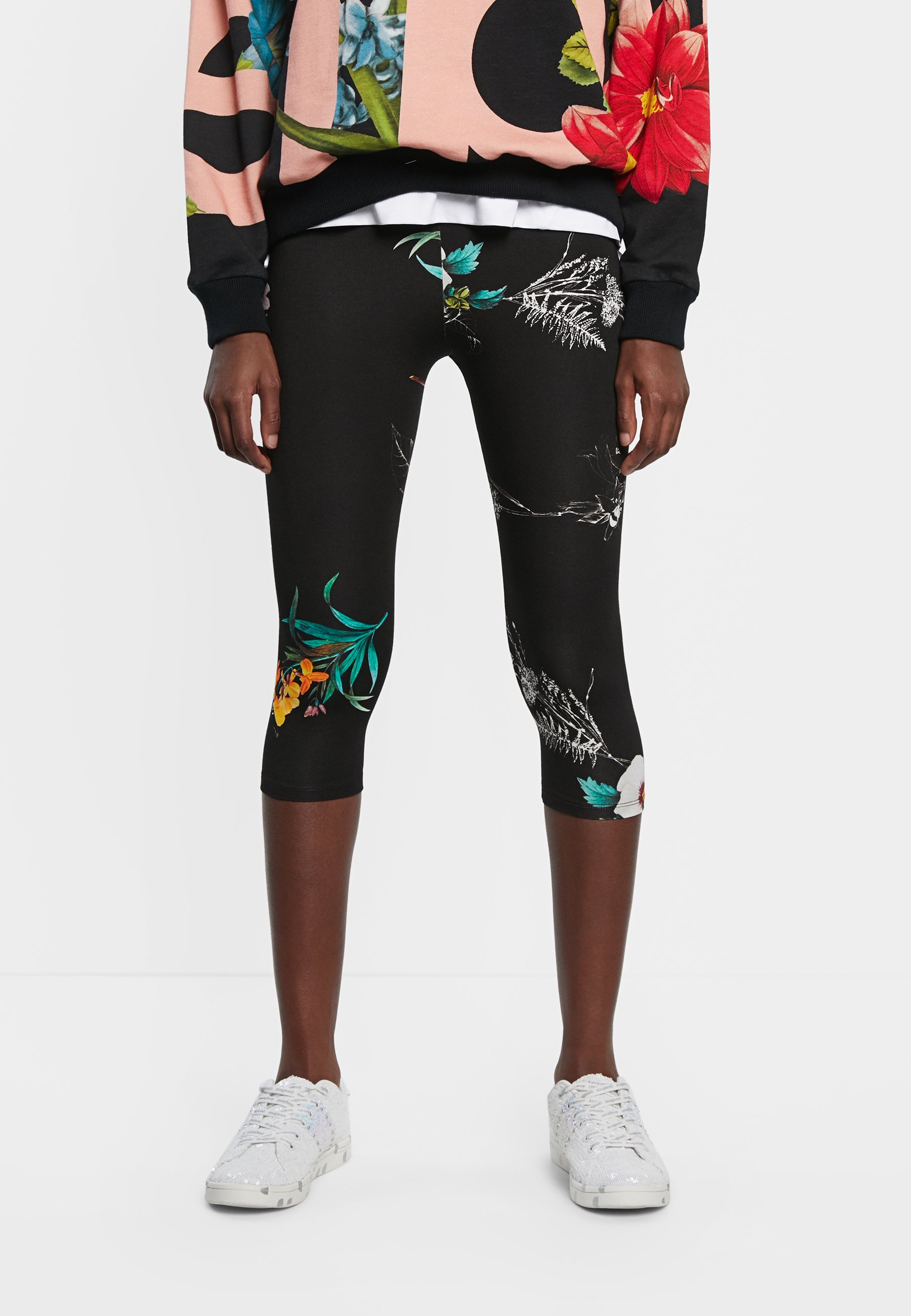 Desigual BOTANIC - Leggings - black/nero - Zalando.it