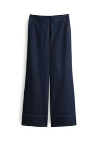 MID RISE LONG WIDE FIT - Flared Jeans - rinsed dark blue