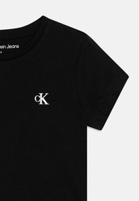 Calvin Klein Jeans SLIM MONOGRAM 2 PACK - Basic póló - blue tint/black