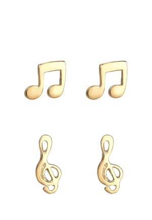 NOTENSCHLÜSSEL SET - Korvakorut - gold-coloured