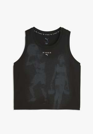 Puma, W PUMA X HYROX CLOUDSPUN THERMOADAPT CROP TANK - Μπλούζα - black