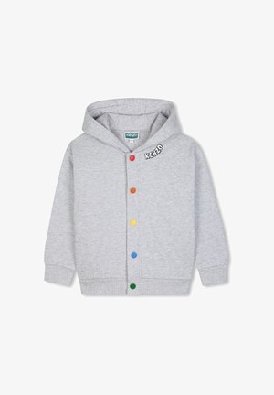 KENZO kids, CARDIGAN À CAPUCHE - Sweater met rits - gris chine