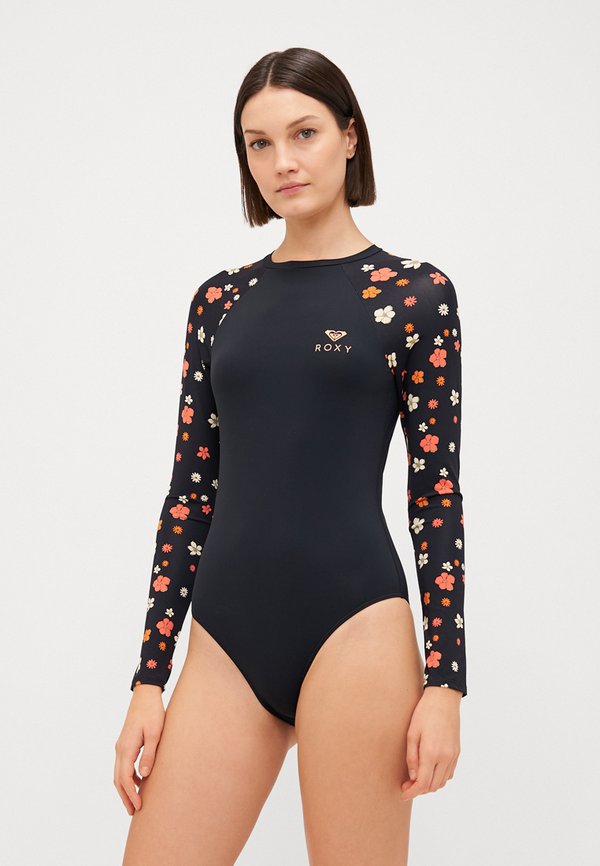 BASIC PRINTED ONESIE - Swimsuit - anthracite2