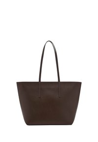 SHOPPER WITH DOUBLE HANDLE - Borsa a mano - dark brown