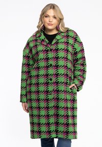 YOEK CHECK PRINT - Mantel - green